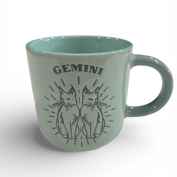 Wild Sage Other - Wild Sage Gemini Zodiac Mug Teal Green Celestial Astrology Cup 16oz Ceramic